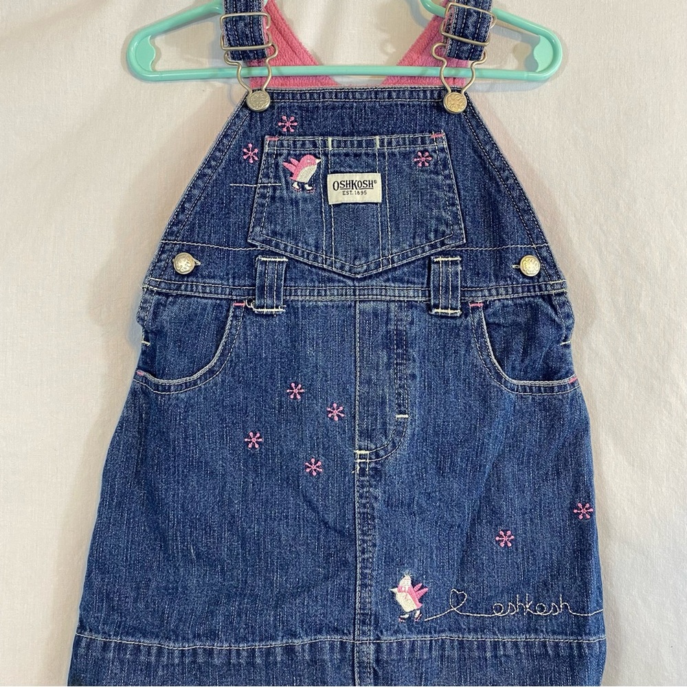 Oshkosh winter themed denim jumper 18 months